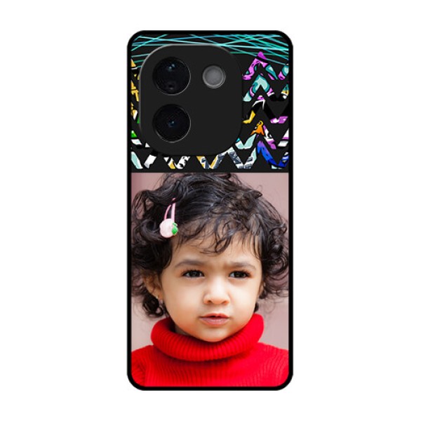 Vivo T3 Pro 5G Custom Glass Phone CaseNeon Abstract Design