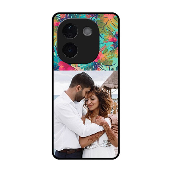 Vivo T3 Pro 5G Custom Glass Phone CaseWatercolor Floral Design