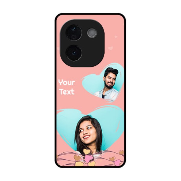 Vivo T3 Pro 5G Custom Glass Phone CaseLove Doodle Design