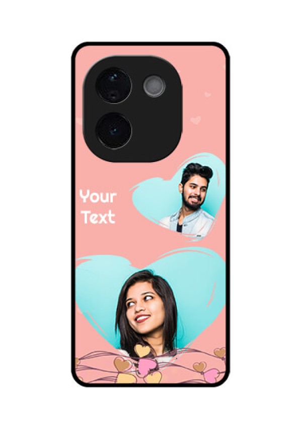 Vivo T3 Pro 5G Custom Glass Phone CaseLove Doodle Design
