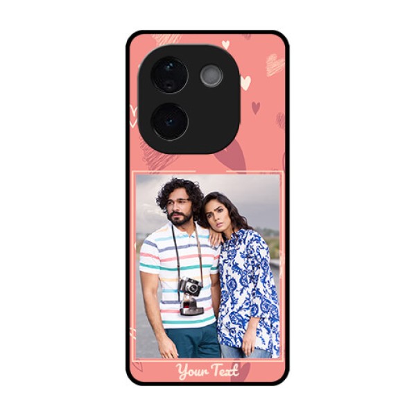 Vivo T3 Pro 5G Custom Glass Phone CaseLove Doodle Art Design Vivo T3 Pro 5G Custom Glass Phone CaseLove Doodle Art Design