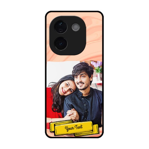 Vivo T3 Pro 5G Custom Glass Phone CaseMarble Texture Design