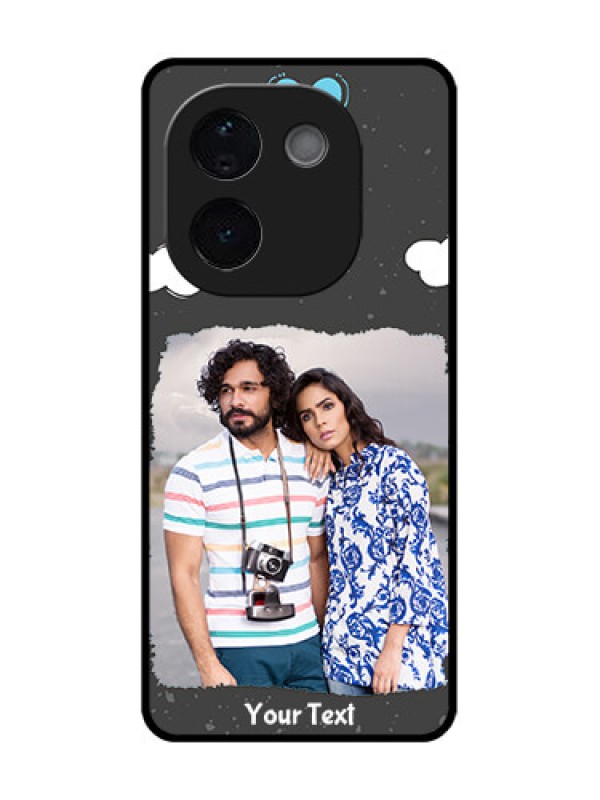 Custom Vivo T3 Pro 5G Custom Glass Phone CaseSplashes With Love Doodles Design