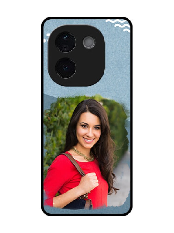 Custom Vivo T3 Pro 5G Custom Glass Phone CaseGrunge Line Art Design