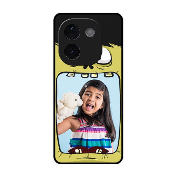 Vivo T3 Pro 5G Custom Glass Phone CaseCartoon Monster Back Case Design