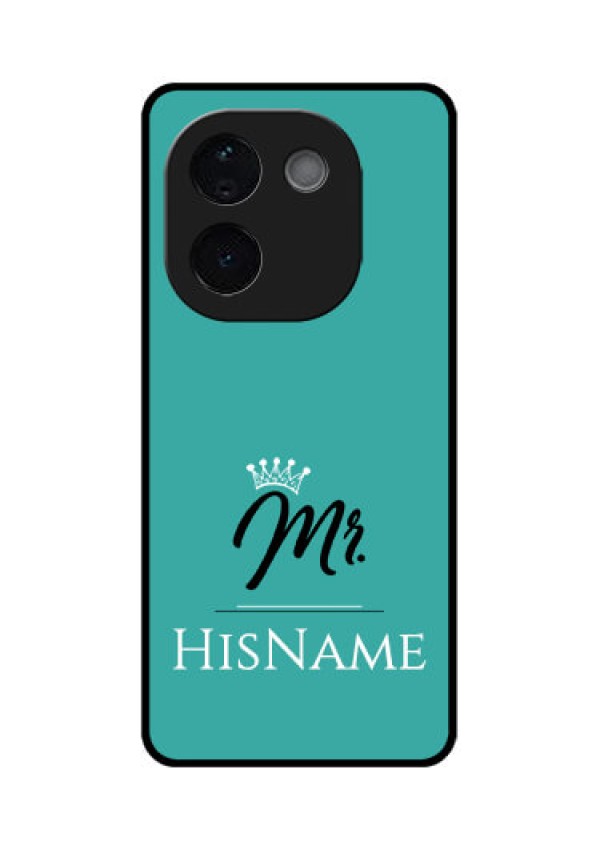 Vivo T3 Pro 5G Custom Glass Phone CaseMr With Name Design