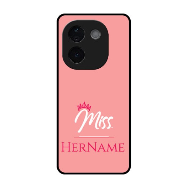 Vivo T3 Pro 5G Custom Glass Phone CaseMrs With Name Design