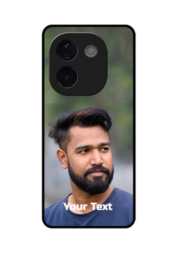 Vivo T3 Pro 5G Custom Glass Phone CasePhoto With Text Design