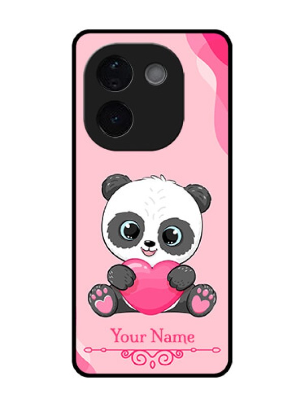 Custom Vivo T3 Pro 5G Custom Glass Phone CaseCute Panda Design