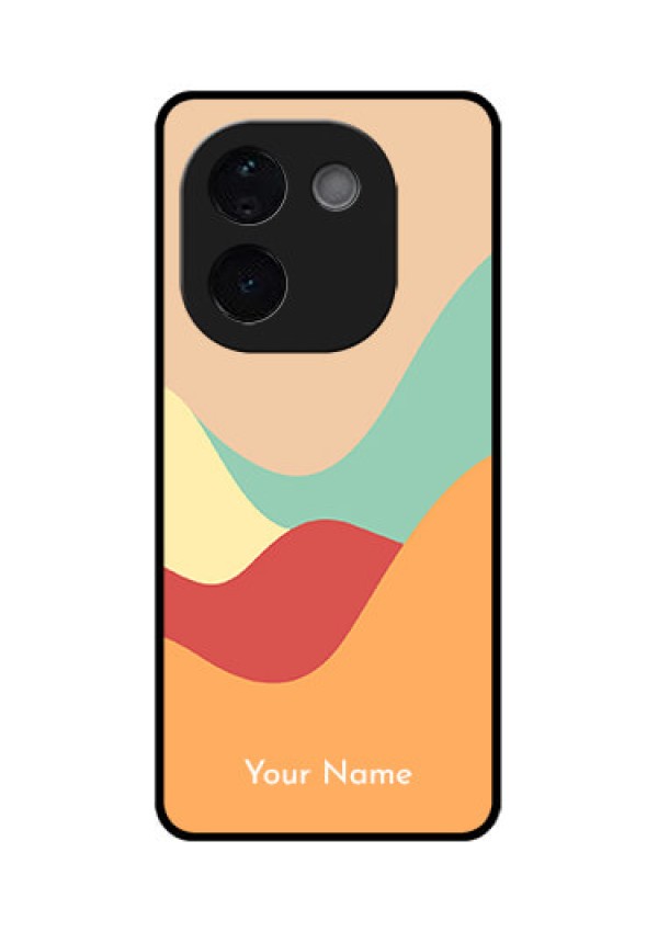 Vivo T3 Pro 5G Custom Glass Phone CaseOcean Waves Multi - Colour Design