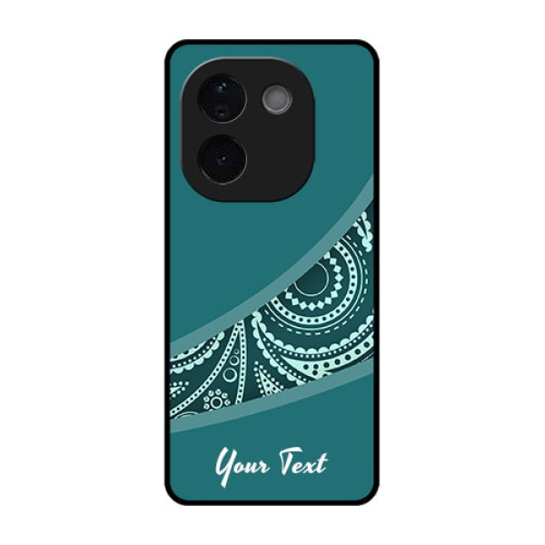 Vivo T3 Pro 5G Custom Glass Phone CaseSemi Visible Floral Design