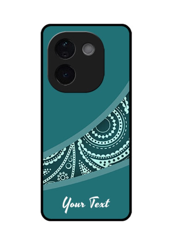 Vivo T3 Pro 5G Custom Glass Phone CaseSemi Visible Floral Design