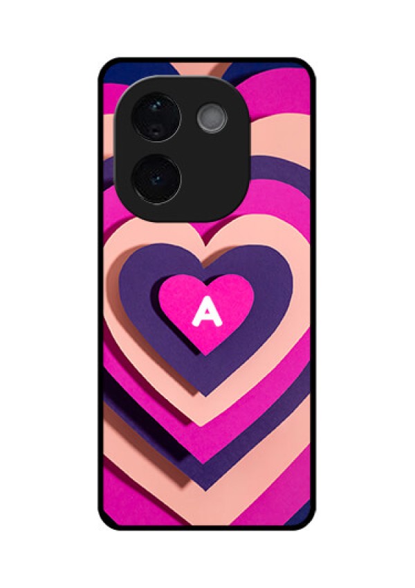 Vivo T3 Pro 5G Custom Glass Phone CaseCute Heart Pattern Design