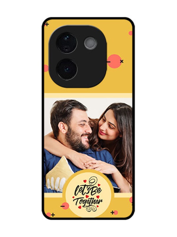 Custom Vivo T3 Pro 5G Custom Glass Phone CaseLets Be Together Design