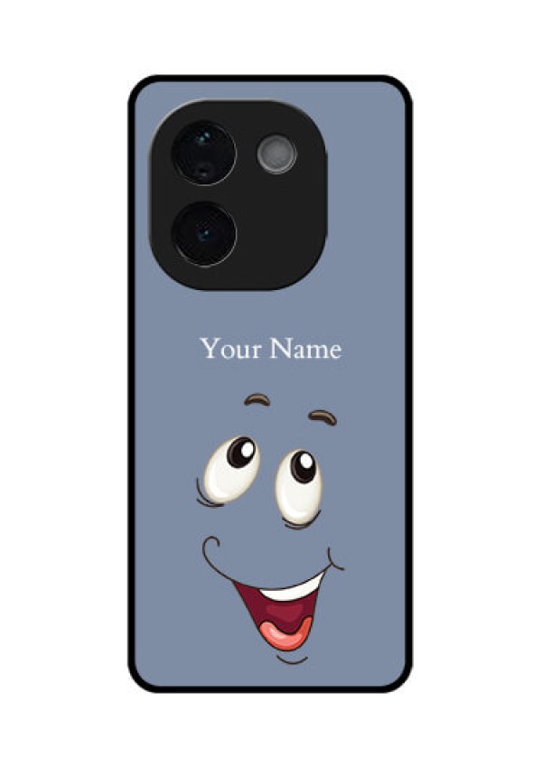 Vivo T3 Pro 5G Custom Glass Phone CaseLaughing Cartoon Face Design