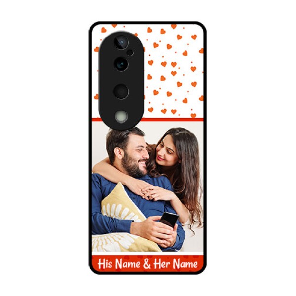 Vivo T3 Ultra Custom Glass Phone CaseOrange Love Symbol Design Vivo T3 Ultra Custom Glass Phone CaseOrange Love Symbol Design