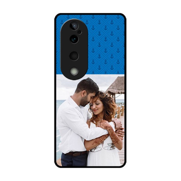 Vivo T3 Ultra Custom Glass Phone CaseBlue Anchors Design