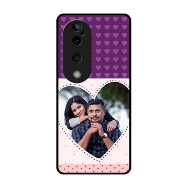 Vivo T3 Ultra Custom Glass Phone CaseViolet Love Dots Design Vivo T3 Ultra Custom Glass Phone CaseViolet Love Dots Design
