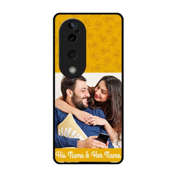 Vivo T3 Ultra Custom Glass Phone CaseYellow Floral Design Vivo T3 Ultra Custom Glass Phone CaseYellow Floral Design