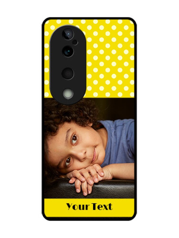 Custom Vivo T3 Ultra Custom Glass Phone CaseBright Yellow Case Design