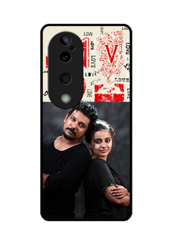 Vivo T3 Ultra Custom Glass Phone CaseTrendy Love Design Case