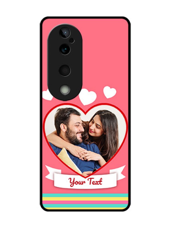 Custom Vivo T3 Ultra Custom Glass Phone CaseLove Shapes Doodle Design