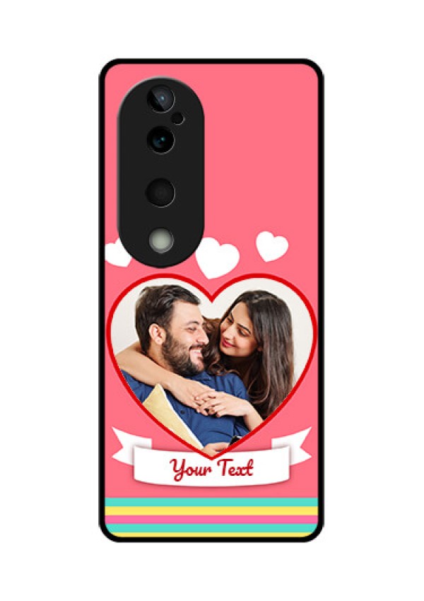 Vivo T3 Ultra Custom Glass Phone CaseLove Shapes Doodle Design