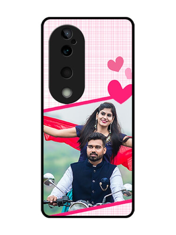 Custom Vivo T3 Ultra Custom Glass Phone CaseLove Shape Heart Design