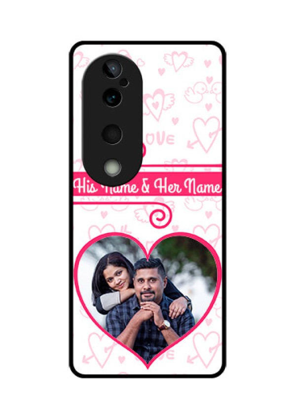 Vivo T3 Ultra Custom Glass Phone CaseHeart Shape Love Design