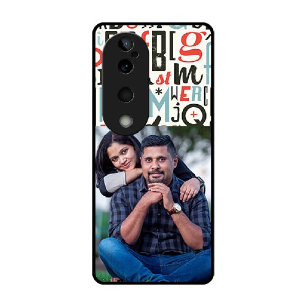 Vivo T3 Ultra Custom Glass Phone CaseAlphabet Design