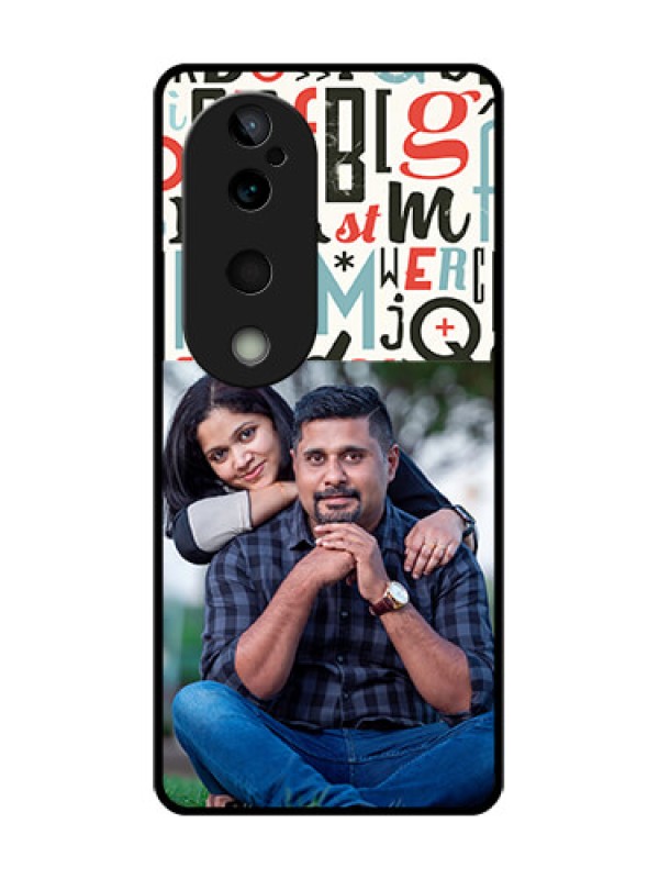 Custom Vivo T3 Ultra Custom Glass Phone CaseAlphabet Design