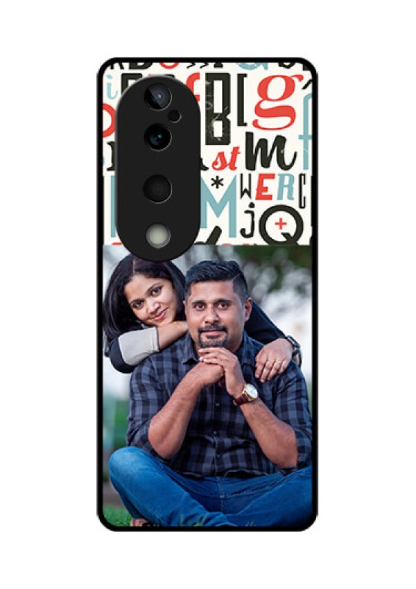 Vivo T3 Ultra Custom Glass Phone CaseAlphabet Design