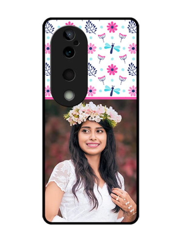 Custom Vivo T3 Ultra Custom Glass Phone CaseColorful Flower Design