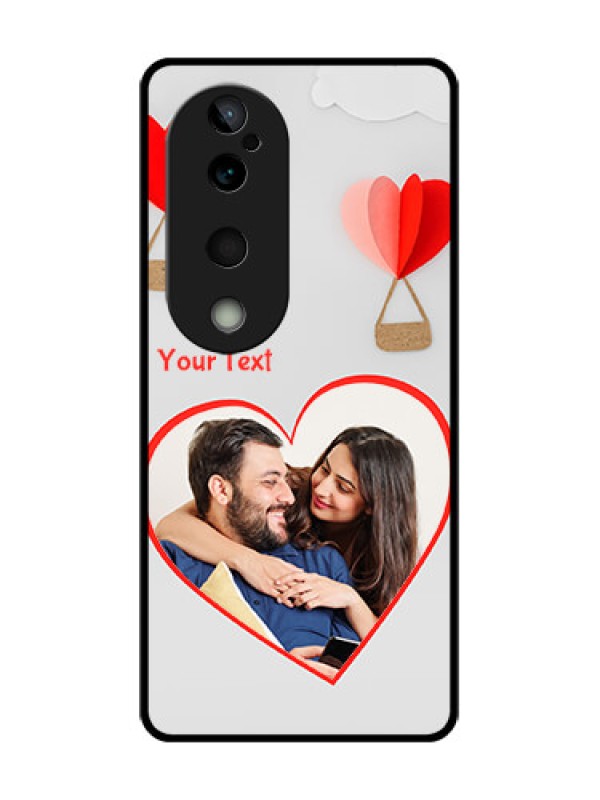 Custom Vivo T3 Ultra Custom Glass Phone CaseParachute Love Design