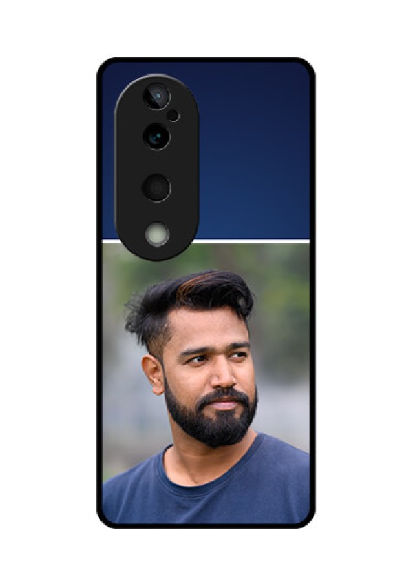 Vivo T3 Ultra Custom Glass Phone CaseSimple Royal Blue Design