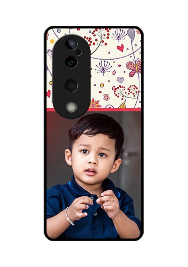 Vivo T3 Ultra Custom Glass Phone CasePremium Floral Design