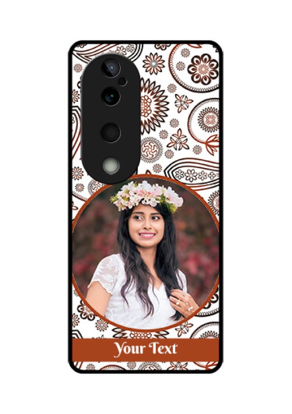 Vivo T3 Ultra Custom Glass Phone CaseAbstract Flower Design