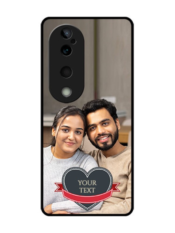 Custom Vivo T3 Ultra Custom Glass Phone CaseJust Married Couple Design