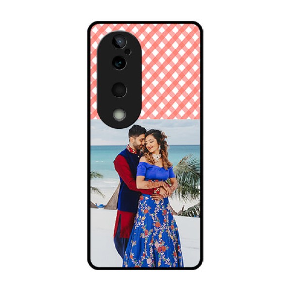 Vivo T3 Ultra Custom Glass Phone CasePink Pattern Design