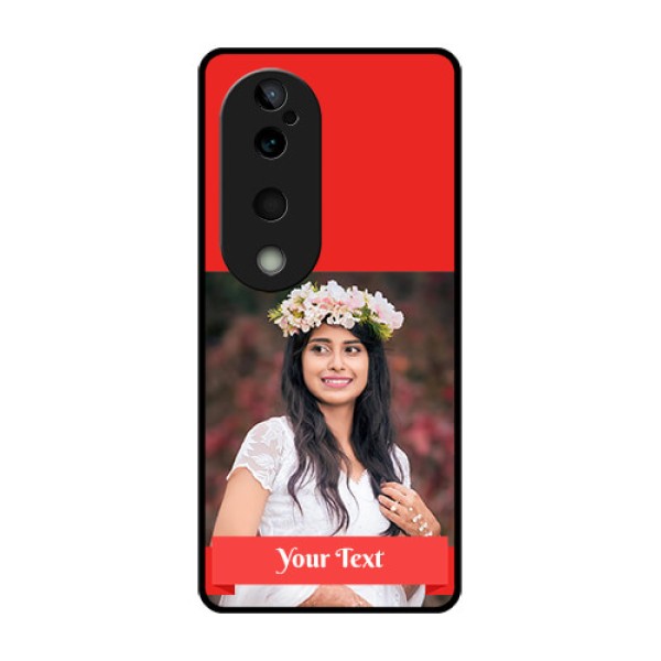 Vivo T3 Ultra Custom Glass Phone CaseSimple Red Color Design Vivo T3 Ultra Custom Glass Phone CaseSimple Red Color Design