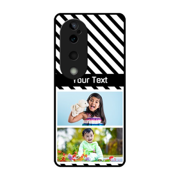 Vivo T3 Ultra Custom Glass Phone CaseBlack And White Stripes Design Vivo T3 Ultra Custom Glass Phone CaseBlack And White Stripes Design