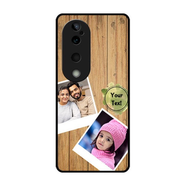 Vivo T3 Ultra Custom Glass Phone CaseWooden Texture Design