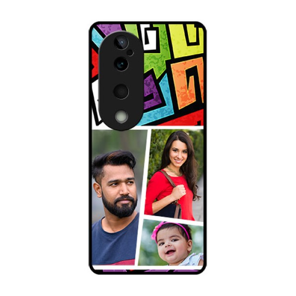 Vivo T3 Ultra Custom Glass Phone CaseGraffiti Pattern Design