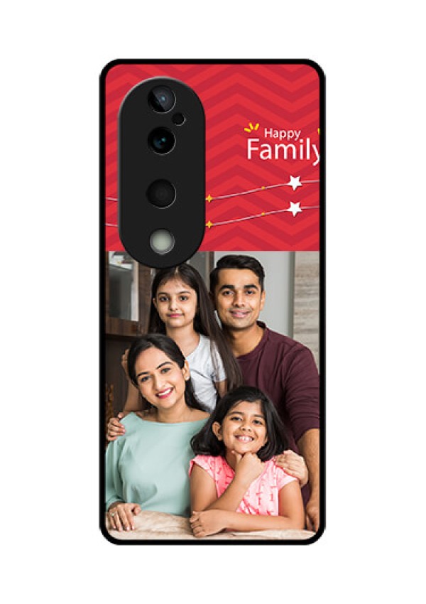 Vivo T3 Ultra Custom Glass Phone CaseHappy Family Design
