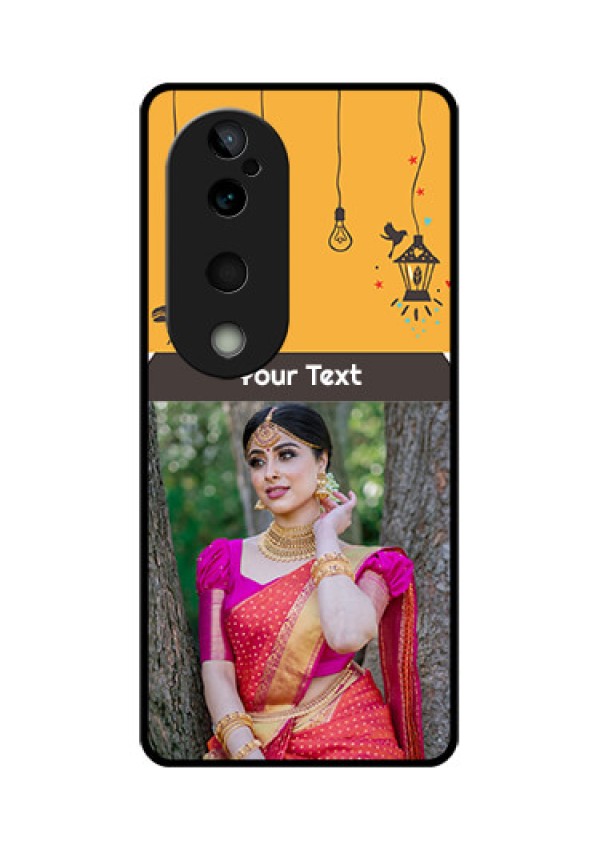Vivo T3 Ultra Custom Glass Phone CaseWith Family Picture And Icons