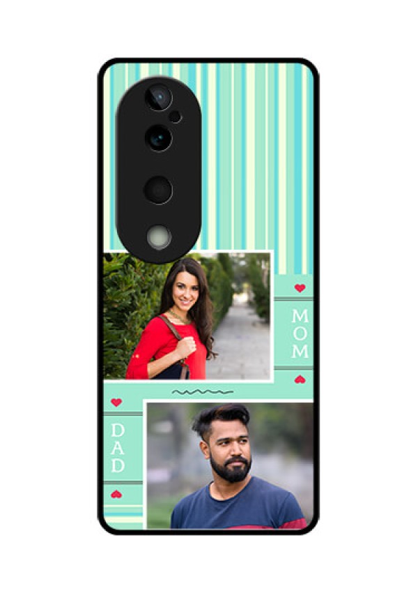 Vivo T3 Ultra Custom Glass Phone CaseMom and Dad Pic Design