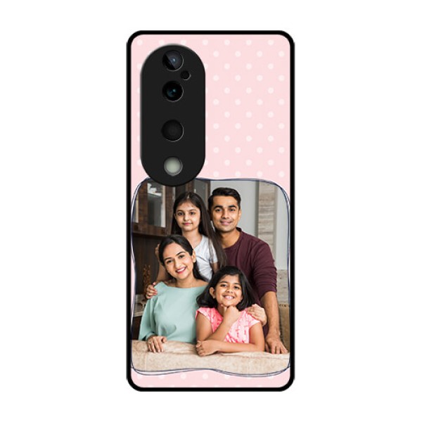 Vivo T3 Ultra Custom Glass Phone CaseFamily With Dots Design