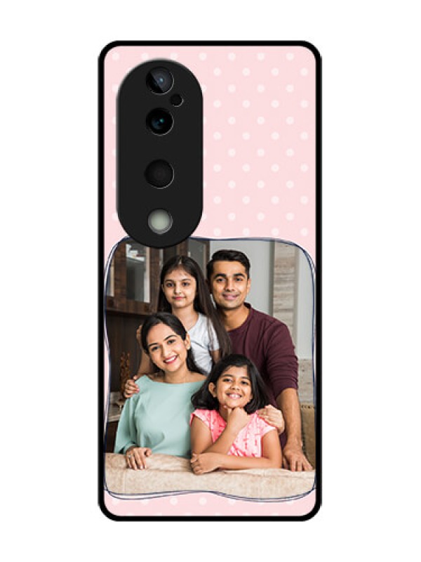 Custom Vivo T3 Ultra Custom Glass Phone CaseFamily With Dots Design