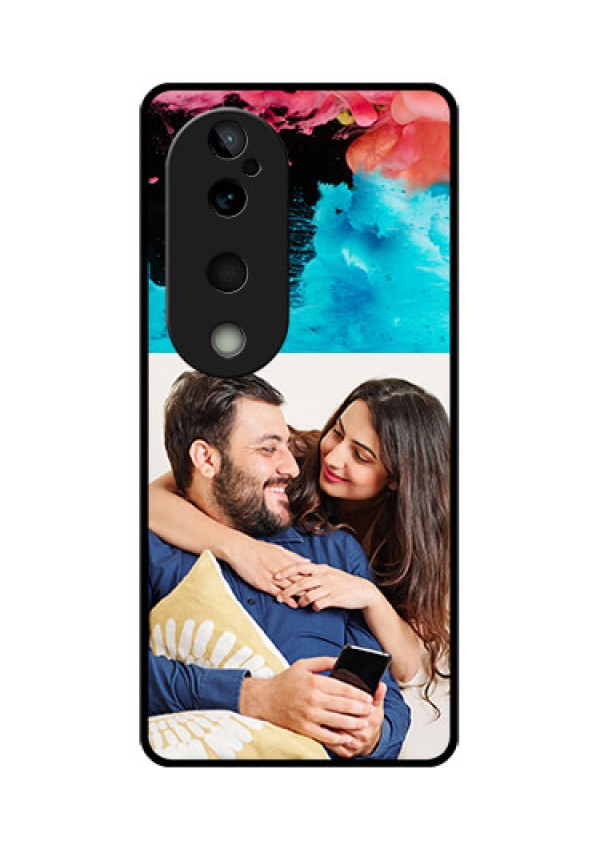Vivo T3 Ultra Custom Glass Phone CaseQuote With Acrylic Painting Design