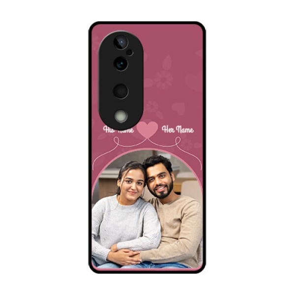 Vivo T3 Ultra Custom Glass Phone CaseLove Floral Design
